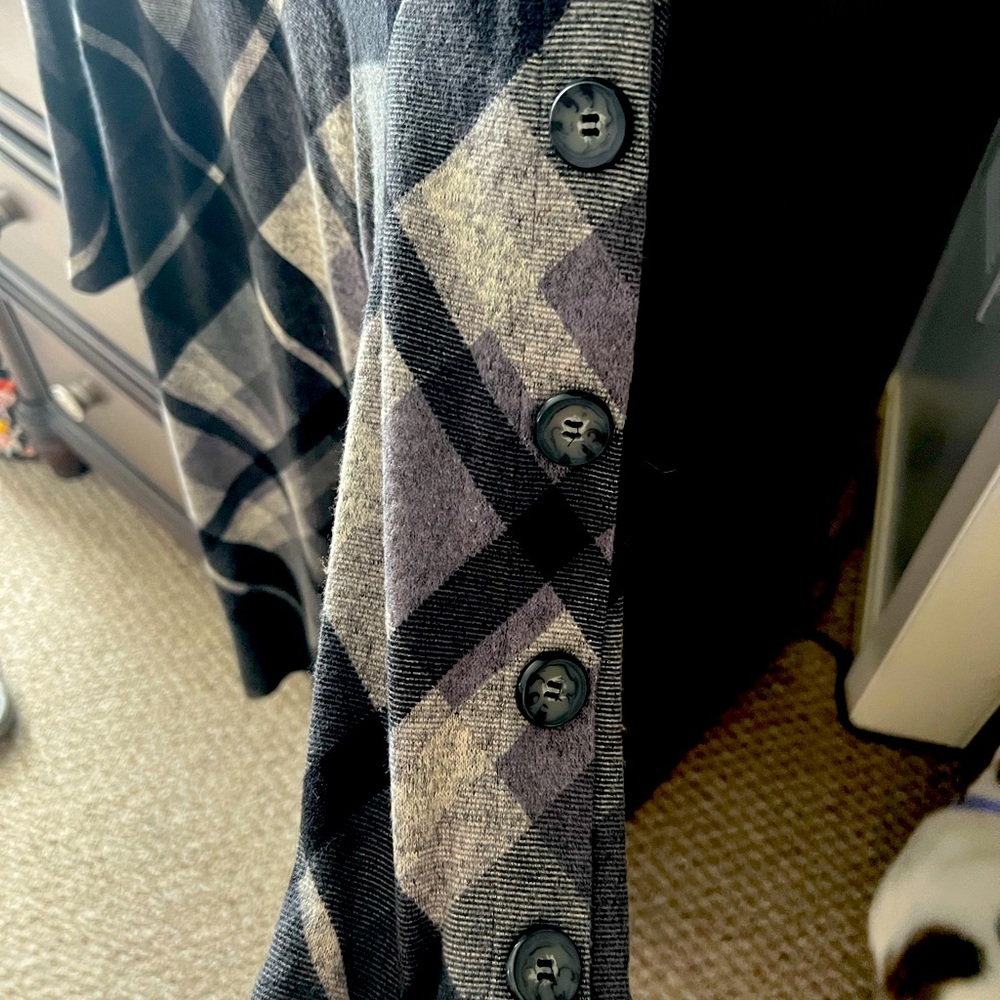 Black and gray dress
